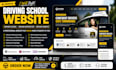 build driving school website, driving website, driving instructor, driving