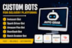 develop instacart bot, spark driver bot, amazon flex bot ,batch grabber bot