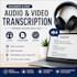 accurately transcribe audio and video into text