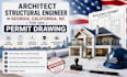 architect structural engineer in georgia california, nc for USA permit drawing
