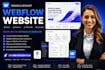 design and develop webflow website, webflow cms, figma to webflow