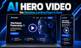 create a converting ai hero video for your website or landing page