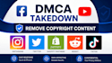remove harassing, defaming, copyright leaked content dmca takedown