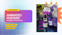 create an eye catching animated poster or motion poster