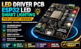design led driver pcb, esp32 led, smart lighting and pcb layout