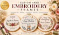 create beautiful custom hand embroidery frames