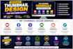design youtube thumbnails, facebook posts and canva