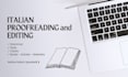 proofread and edit your italian book, article or website
