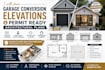 draw garage conversion elevations and permit ready architectural plans