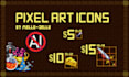 make pixel art icons
