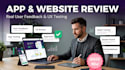 review your app or website and provide professional user feedback
