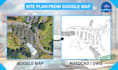 turn satellite image into site plan, remodel topography map plan from google, 2d