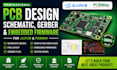 design jlcpcb, pcbway pcb, schematic, gerber and embedded firmware