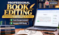 do professional book editing proofreading and manuscript polish