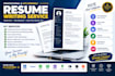 write a professional ats friendly resume CV and cover letter