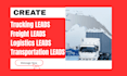 create a trucking freight logistics lead generation website