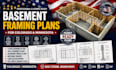draw basement framing plans for colorado and minnesota