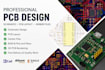 create custom pcb design with fabrication files and circuit schematics