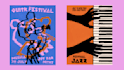 design a bold abstract music or event poster