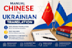 translate chinese to ukrainian manually