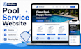 design a pool cleaning wordpress website with recurring plans quotes and booking