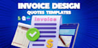 invoice template with printable quotation design