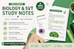 create professional biology and svt study notes in french