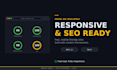 develop a responsive, SEO optimized website using next js and react js