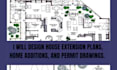 design house extension plans, home additions, and permit drawings