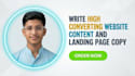 write high converting website content and landing page copy