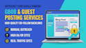 provide high da guest posts and gbob services