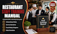 create a restaurant staff training manual