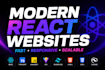 build a modern react website or web application