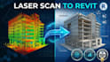 convert laser scan point cloud into detailed revit bim model