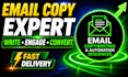 write conversion email copywriting and automation sequence