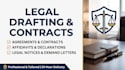 draft legal contracts, agreements, notices and affidavits