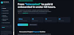 deliver HTML5 client onboarding dashboard for web designers