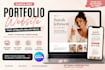 design canva ugc portfolio landing pages canva website portfolio website