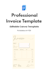 design a professional invoice template