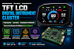 design tft lcd digital instrument cluster pcb, can bus, embedded firmware
