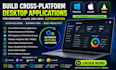 build cross platform desktop application for windows, macos and linux automation