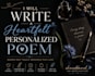 write heartfelt personalised poem for any occassion