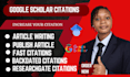 increase google scholar citations