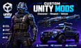 create custom unity character, weapon, and vehicle mods