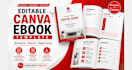 create editable canva ebook template, pdf workbook, planner and digital guide