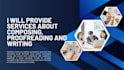 provide services about composing, proofreading and writing