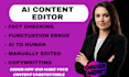 rewrite and humanize ai content naturally