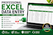 data entry excel to pdf