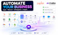 zapier automation, make com, API integration and ai agent setup