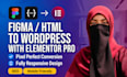 convert figma to wordpress, figma to elementor pro, HTML to wordpress